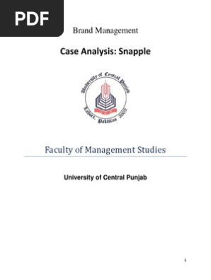 snapple case study scribd Snapple case study solution